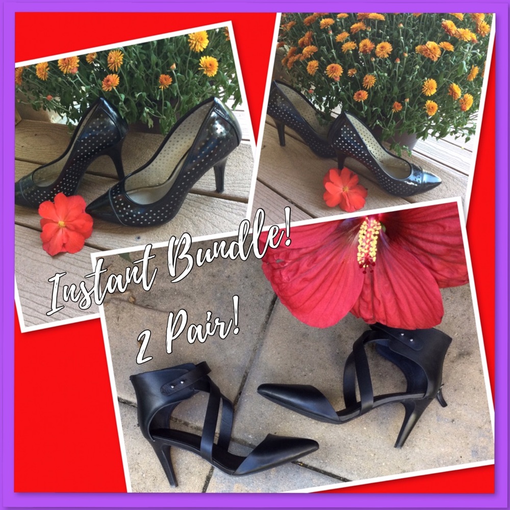😍Black Heels 👠BOTH PAIR❤️